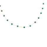 Collana pietrine verdi