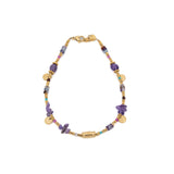 Anklet with stones and coins
