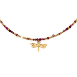 Collana pietrine e libellula