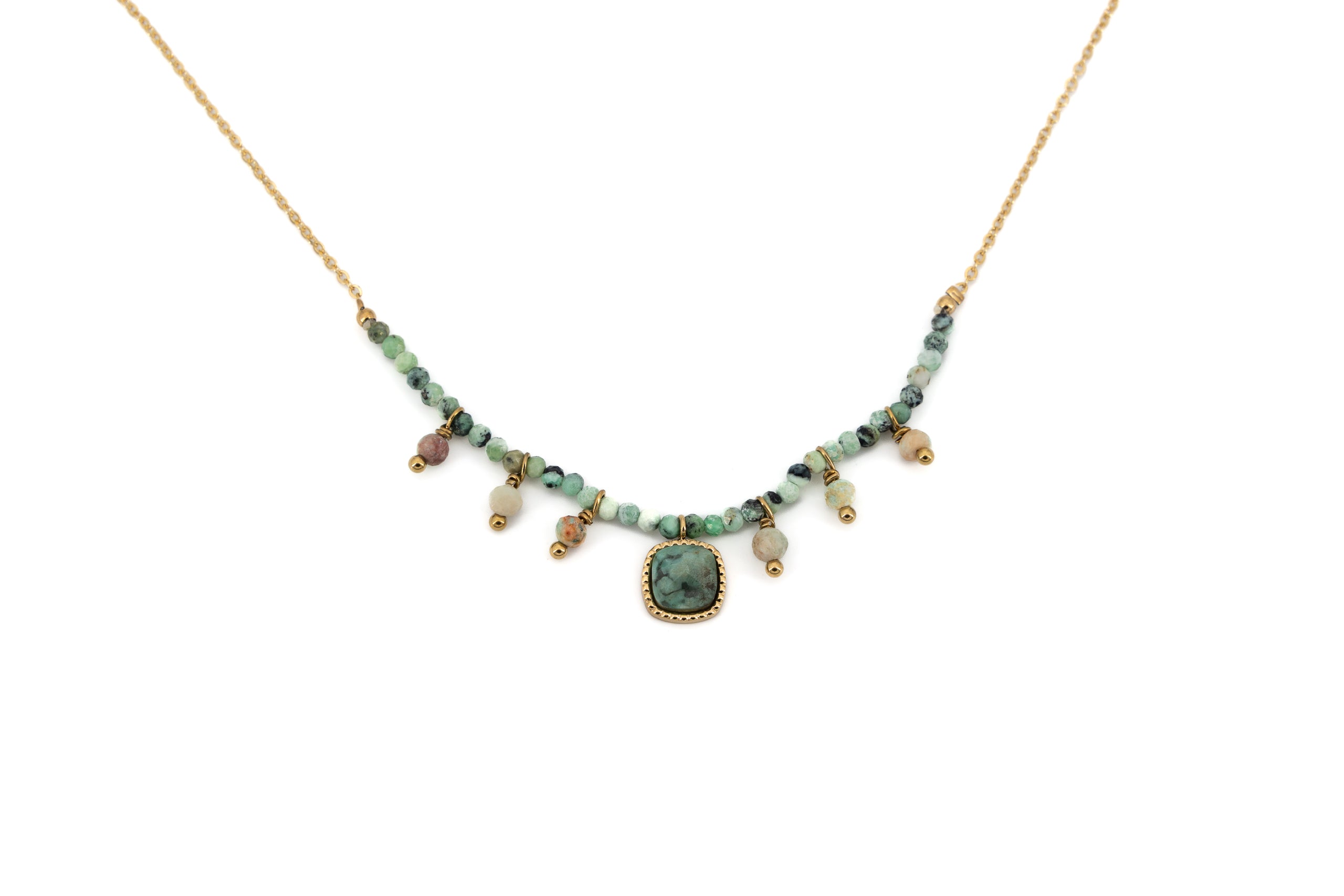 Girocollo pietrine quadratino