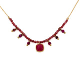 Square stone choker