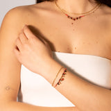 Bracciale pietrine due fili