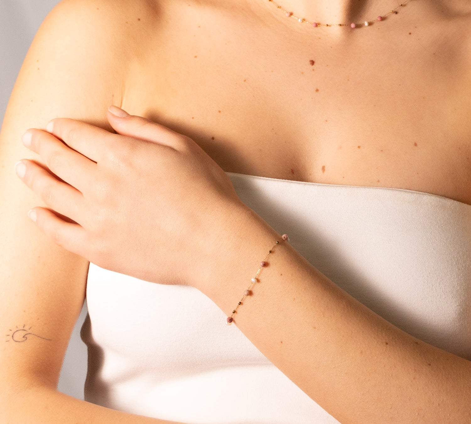 Bracciale pietrine tonde