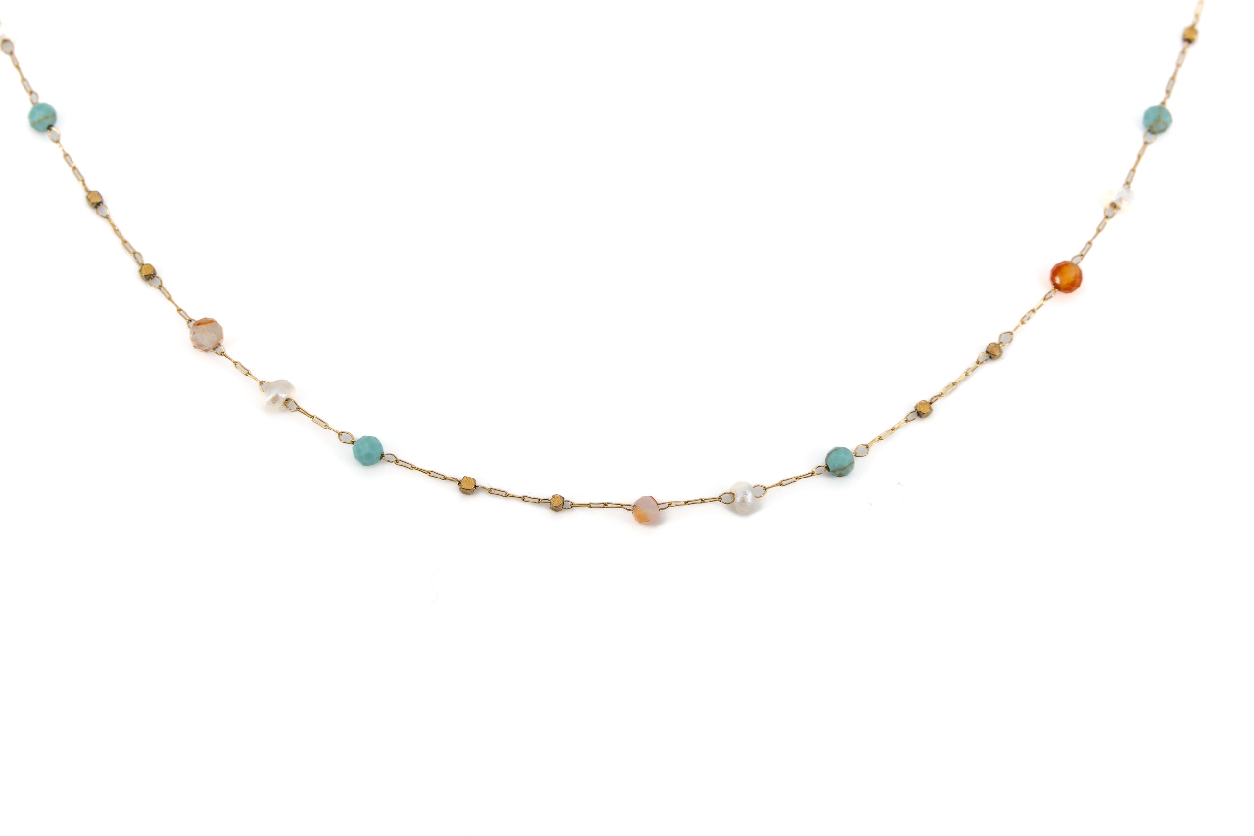 Collana pietrine tonde