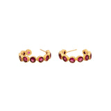 Crystal hoop earrings