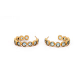 Crystal hoop earrings