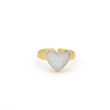 Anello cuore agata