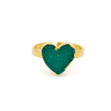 Anello cuore agata
