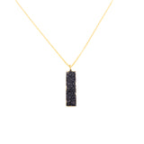 Agate bar necklace