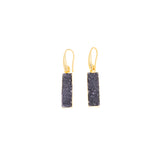 Agate bar earrings