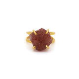 Anello pietra grezza