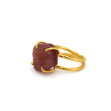 Anello pietra grezza