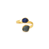Anello acqua zaffiro