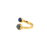 Anello acqua zaffiro