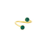 Anello due pietre agata