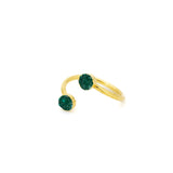Anello due pietre agata
