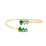 Crystal triangle bracelet
