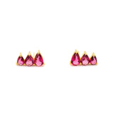 Crystal triangle earrings