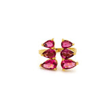 Crystal triangle ring