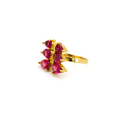 Crystal triangle ring
