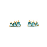 Crystal triangle earrings
