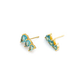 Crystal triangle earrings