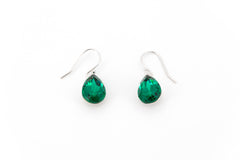 Pendientes de plata con forma de rosa