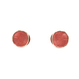 Round slit earrings