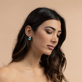 Double round earrings