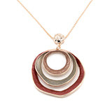 Collana lunga tre cerchi