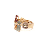 Anello con quadrati e rettangoli