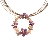 Collana cerchio fiorellini