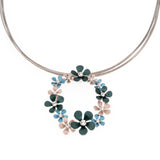 Collana cerchio fiorellini