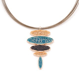 Collana ovali trasparenti