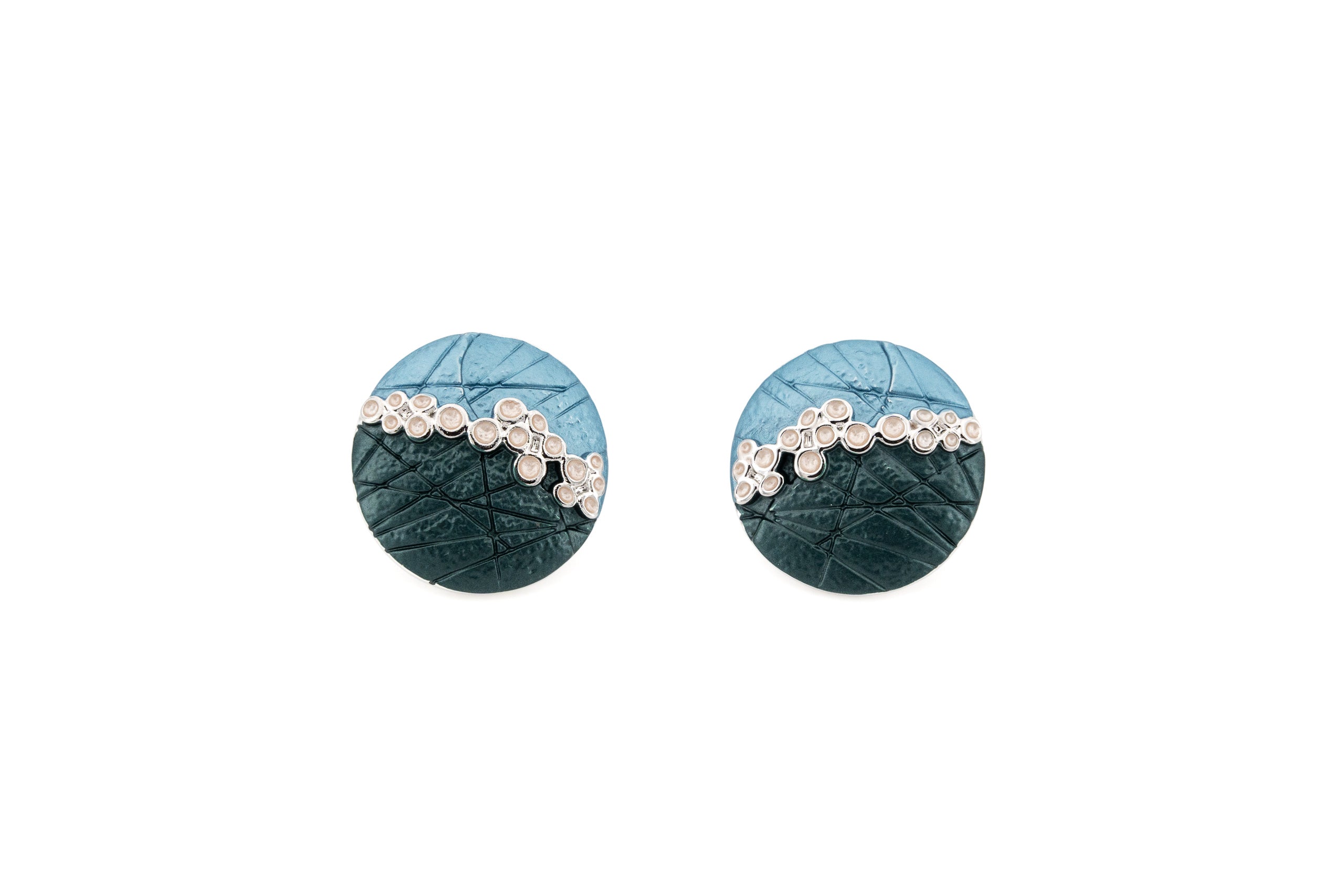 Grape cluster earrings