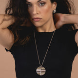 Long multi-band necklace