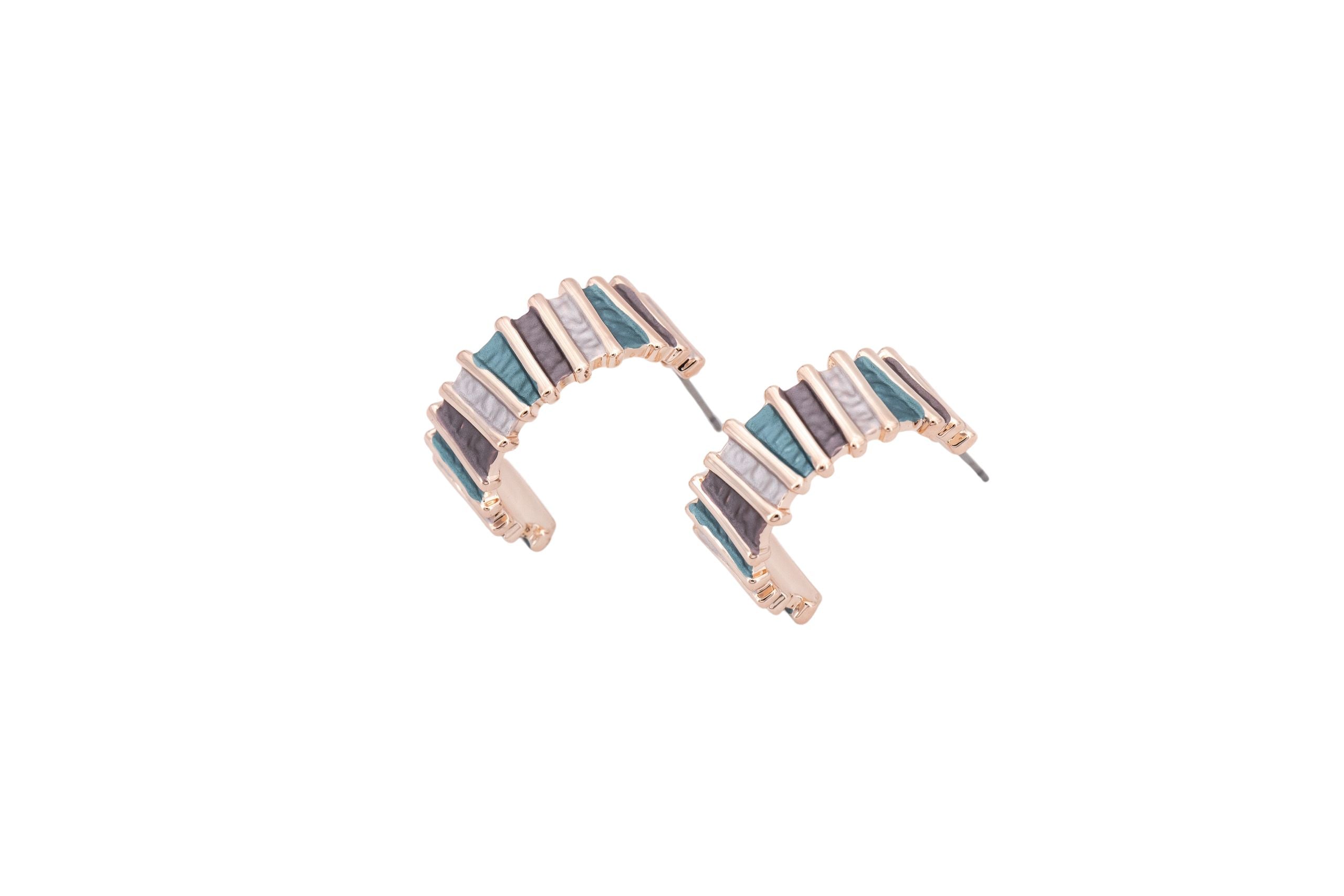 Striped earrings