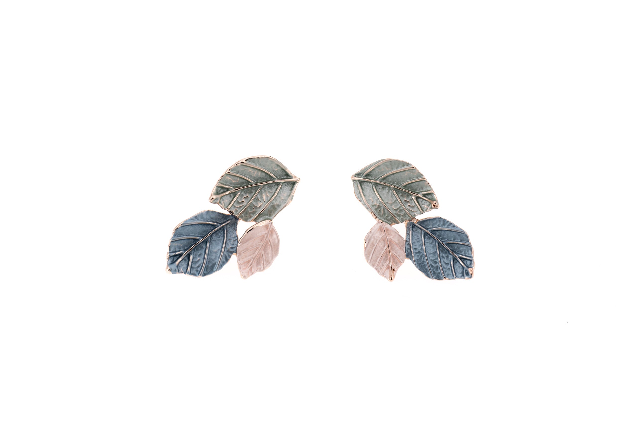 Three leaves earrings