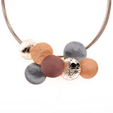 Horizontal round necklace