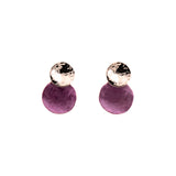 Double round earrings