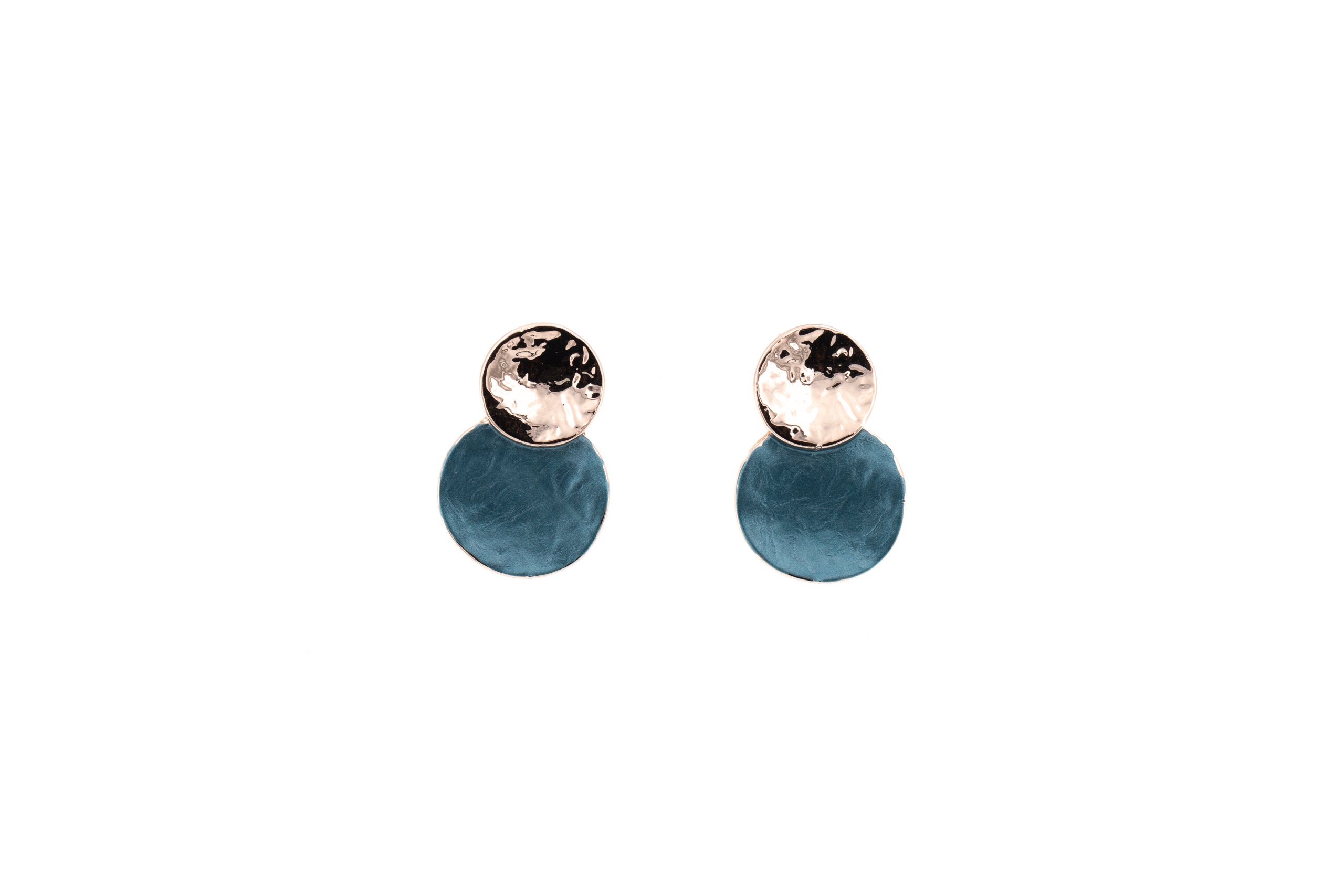 Double round earrings
