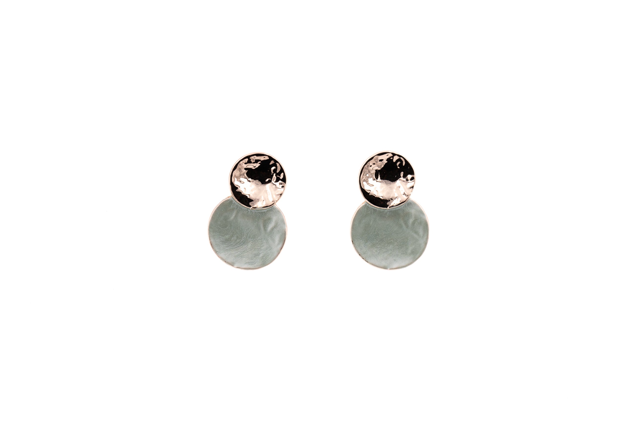 Double round earrings
