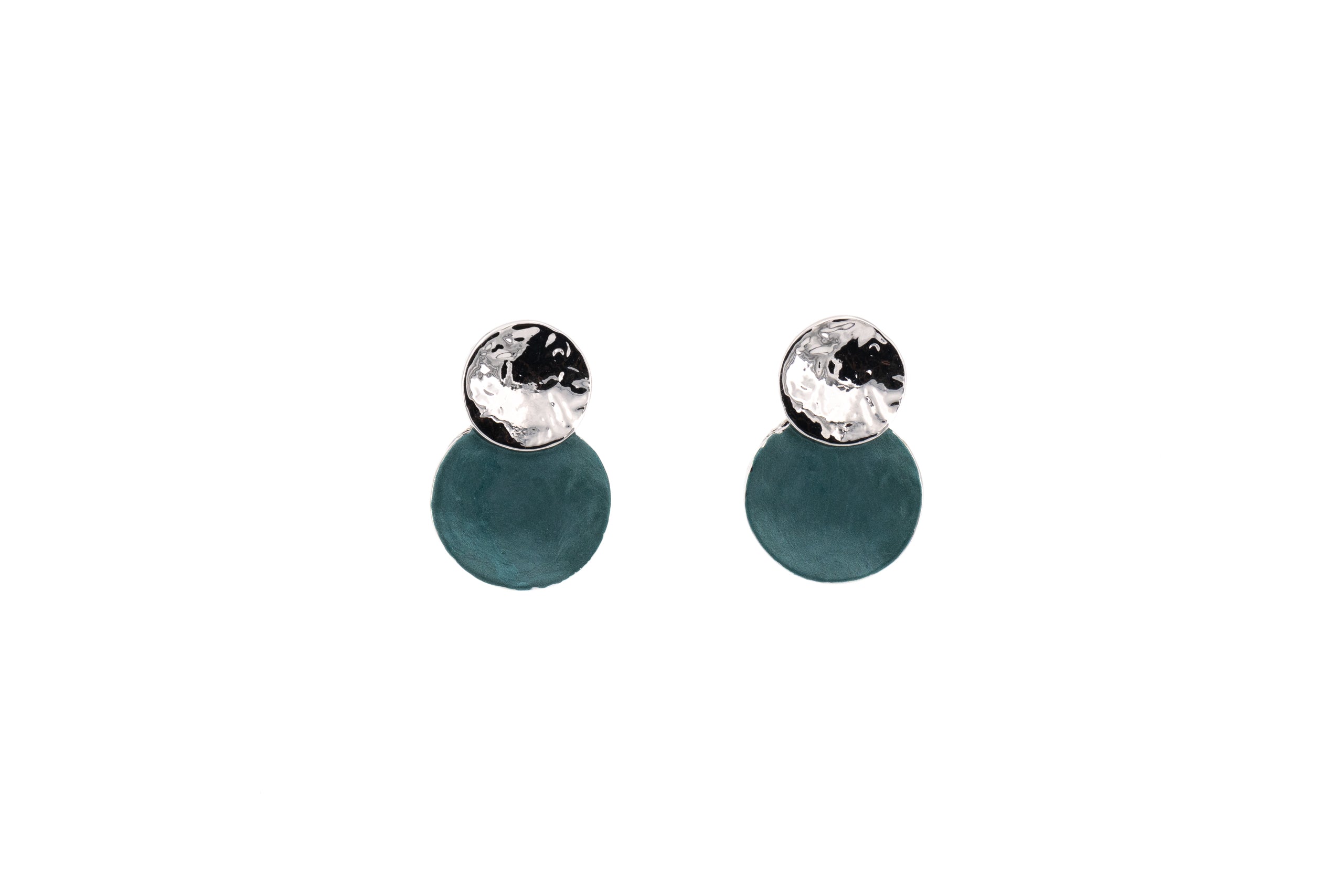 Double round earrings