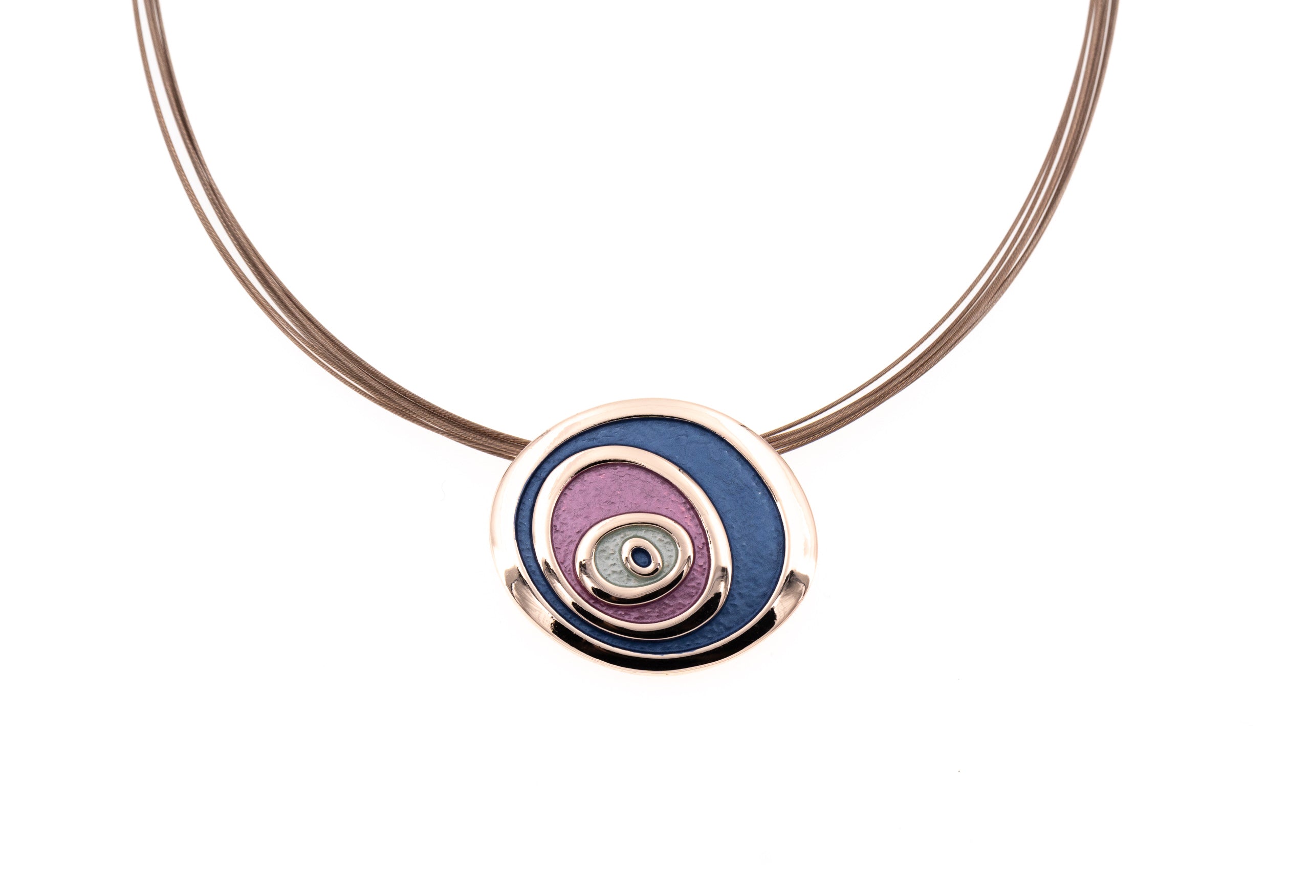 Abstract eye necklace