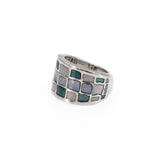 Glossy Mosaic Ring