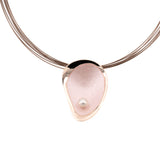 Collana goccia con perla