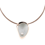 Collana goccia con perla