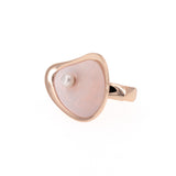 Drop ring with pearl