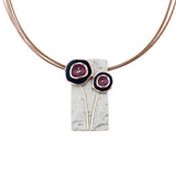 Two flowers necklace
