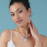 Two flowers necklace